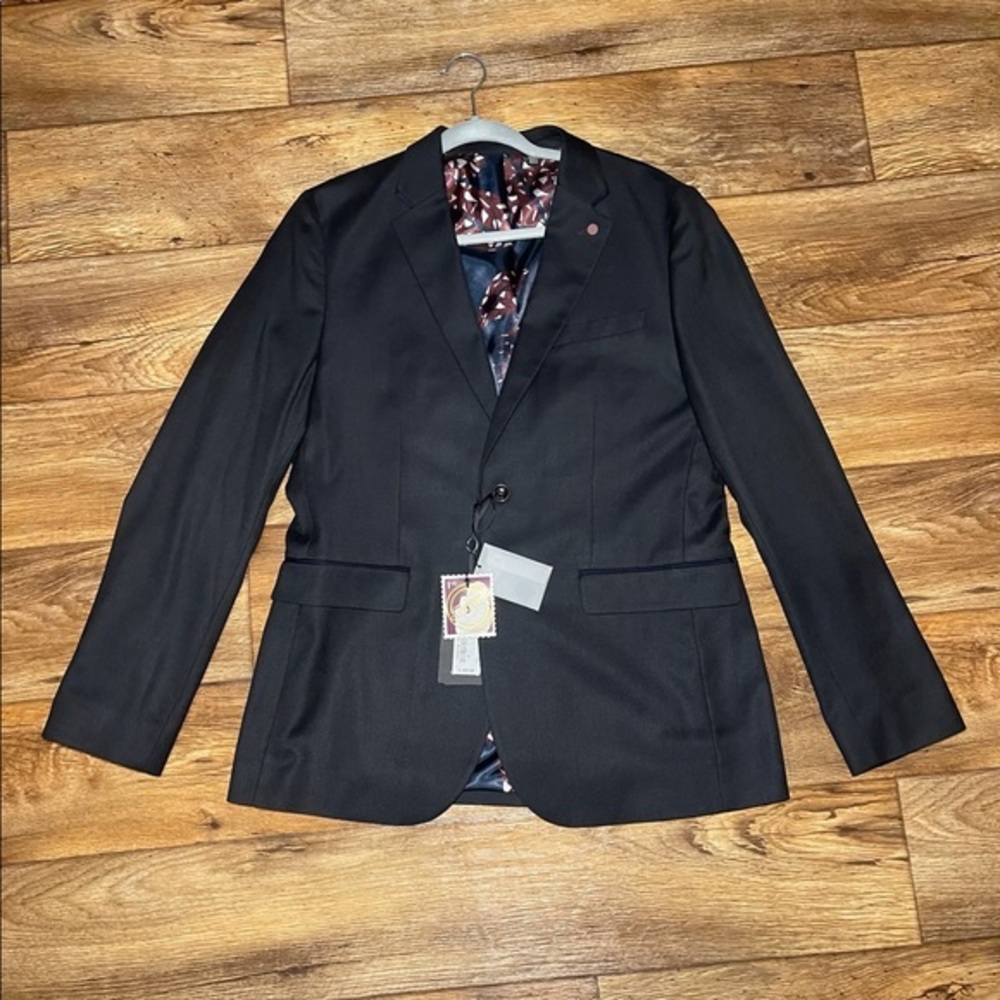 Ted Baker London Mens Large Size‎ 4 Halznut Core  Navy Jacket $489 New With Tags